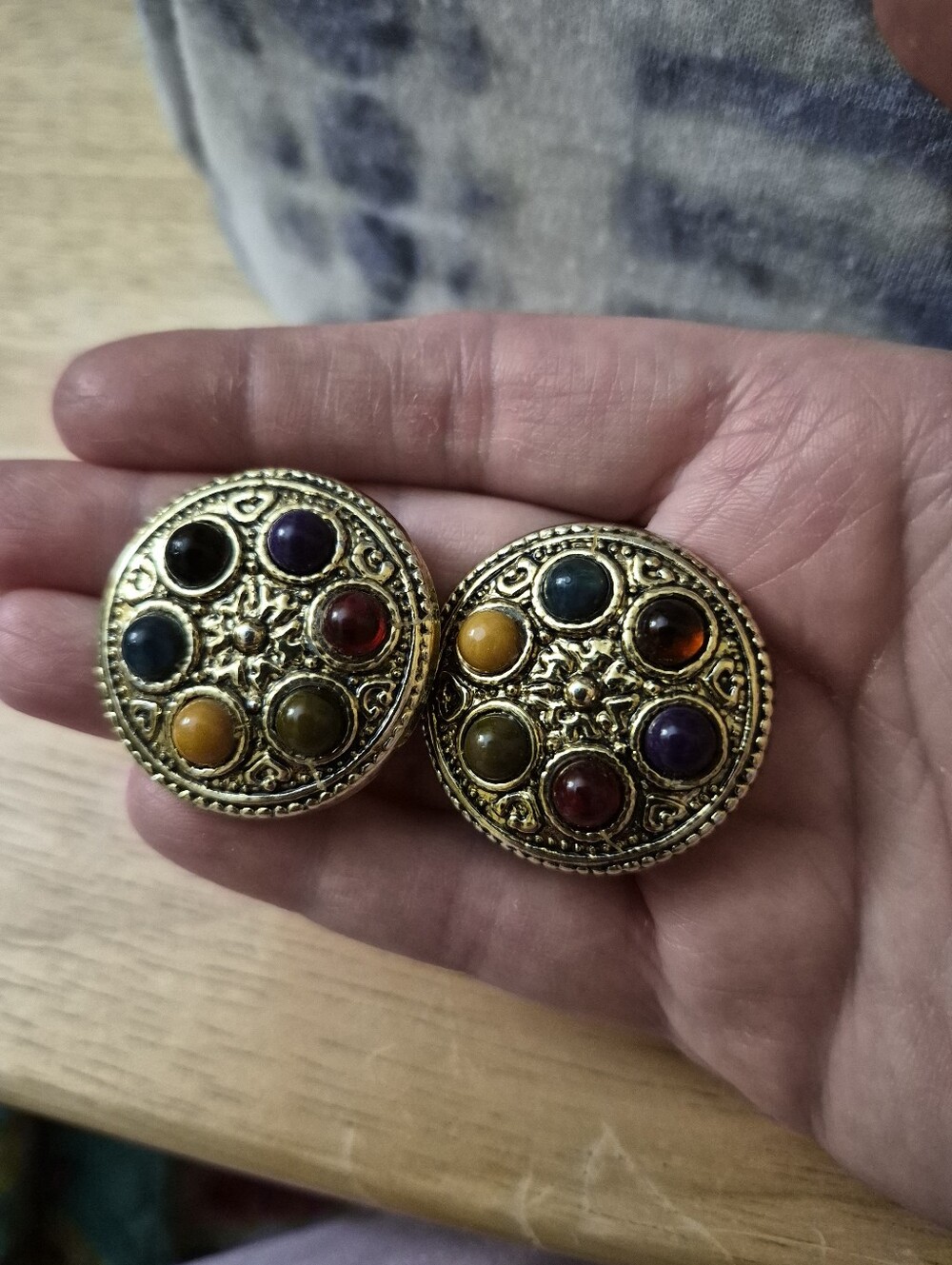 Vintage 1980s Statement Clip On Earrings